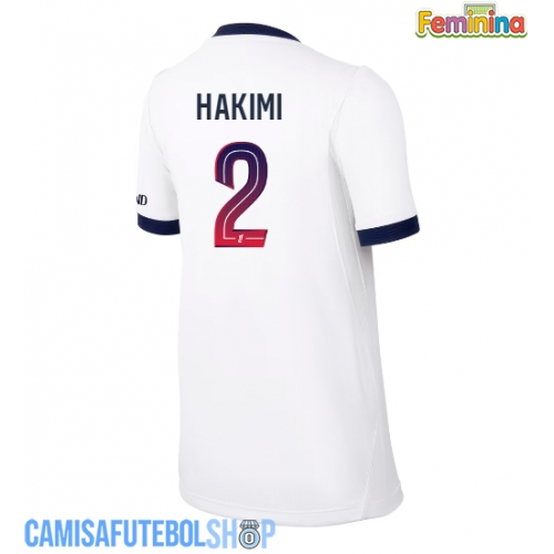 Camisa de time de futebol Paris Saint-Germain Achraf Hakimi #2 Replicas 2º Equipamento Feminina 2026-27 Manga Curta